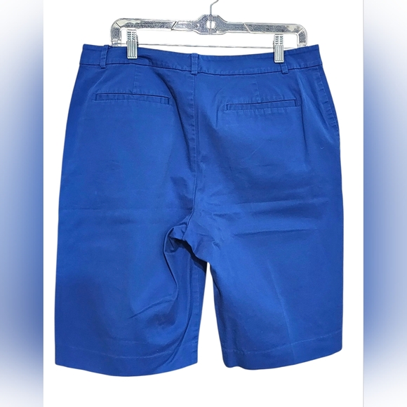 LRL Lauren Active Ralph Lauren Women Blue Shorts Size 12 Bermuda - Picture 3 of 13